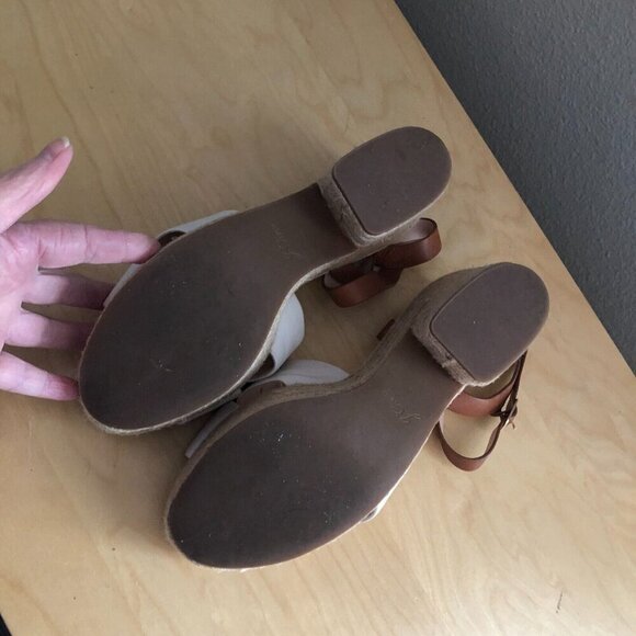 J. Crew Leather Platform Espadrille Sandals - Coquette - Picture 10 of 11